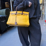 Hermes Birkin 35 Cushvel Havana x Jaune