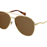 Gucci Gold Frame Aviator Sunglasses