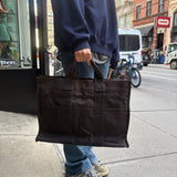 Hermes Herline Canvas Tote Grey