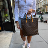 Louis Vuitton Vintage Monogram Sac Plat Tote