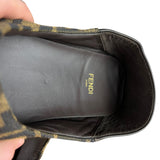 Fendi FF Zucca Canvas/Leather Slippers