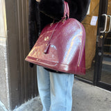 Louis Vuitton Monogram Vernis Alma GM Burgundy