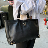 Gucci Black Leather Large Abbey Tote