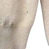 COMME de Garcons Play Wool Button Up Cardigan Beige