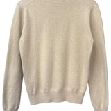 COMME de Garcons Play Wool Button Up Cardigan Beige