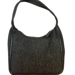 Prada Vintage Dark Grey Wool Pochette