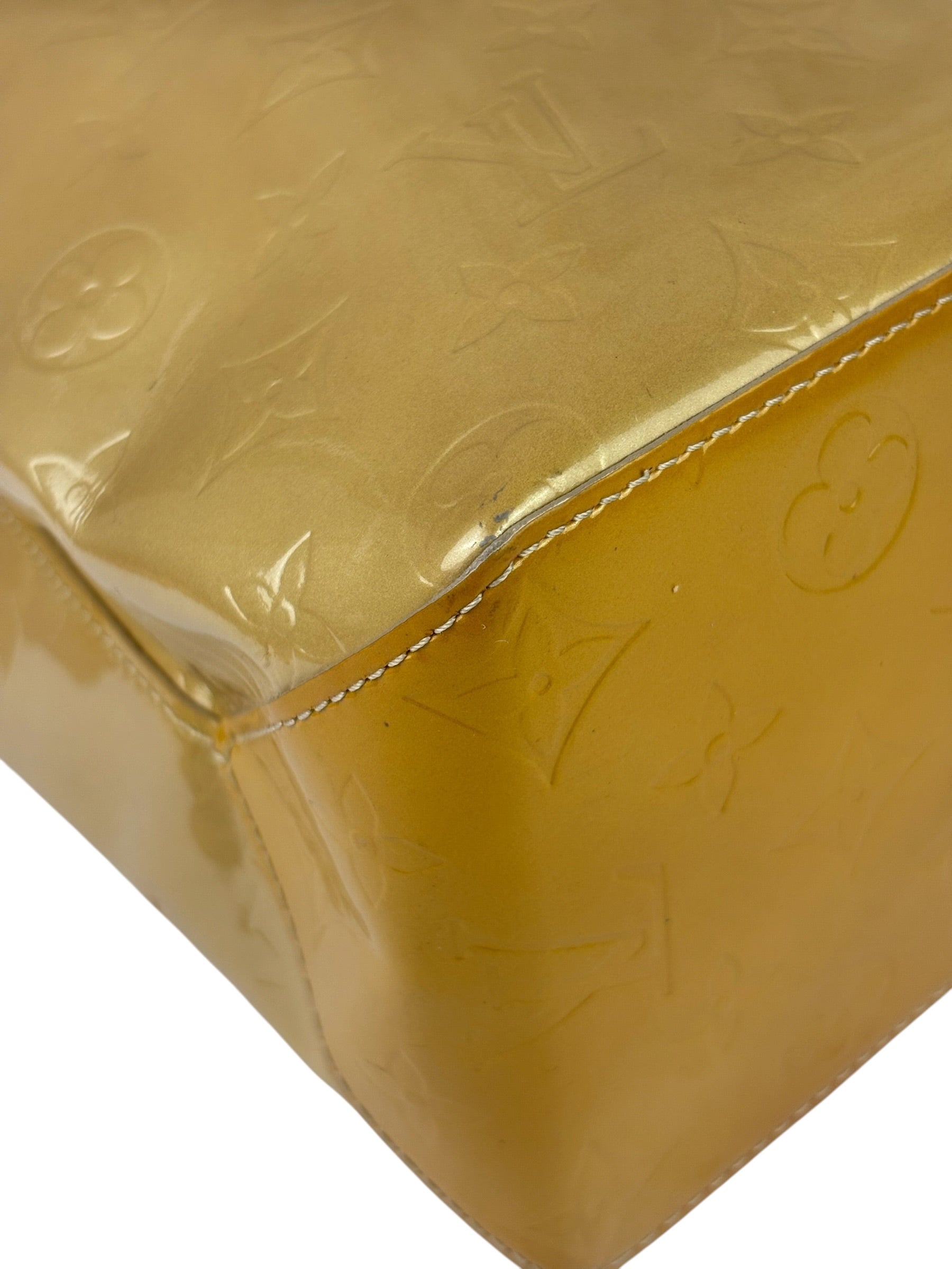 Louis Vuitton Yellow Vernis Reade Tote MM