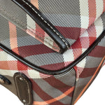 Burberry Nylon Leather Trim Nova Check Crossbody Bag