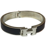 Hermes H Black/Palladium Clic Bracelet