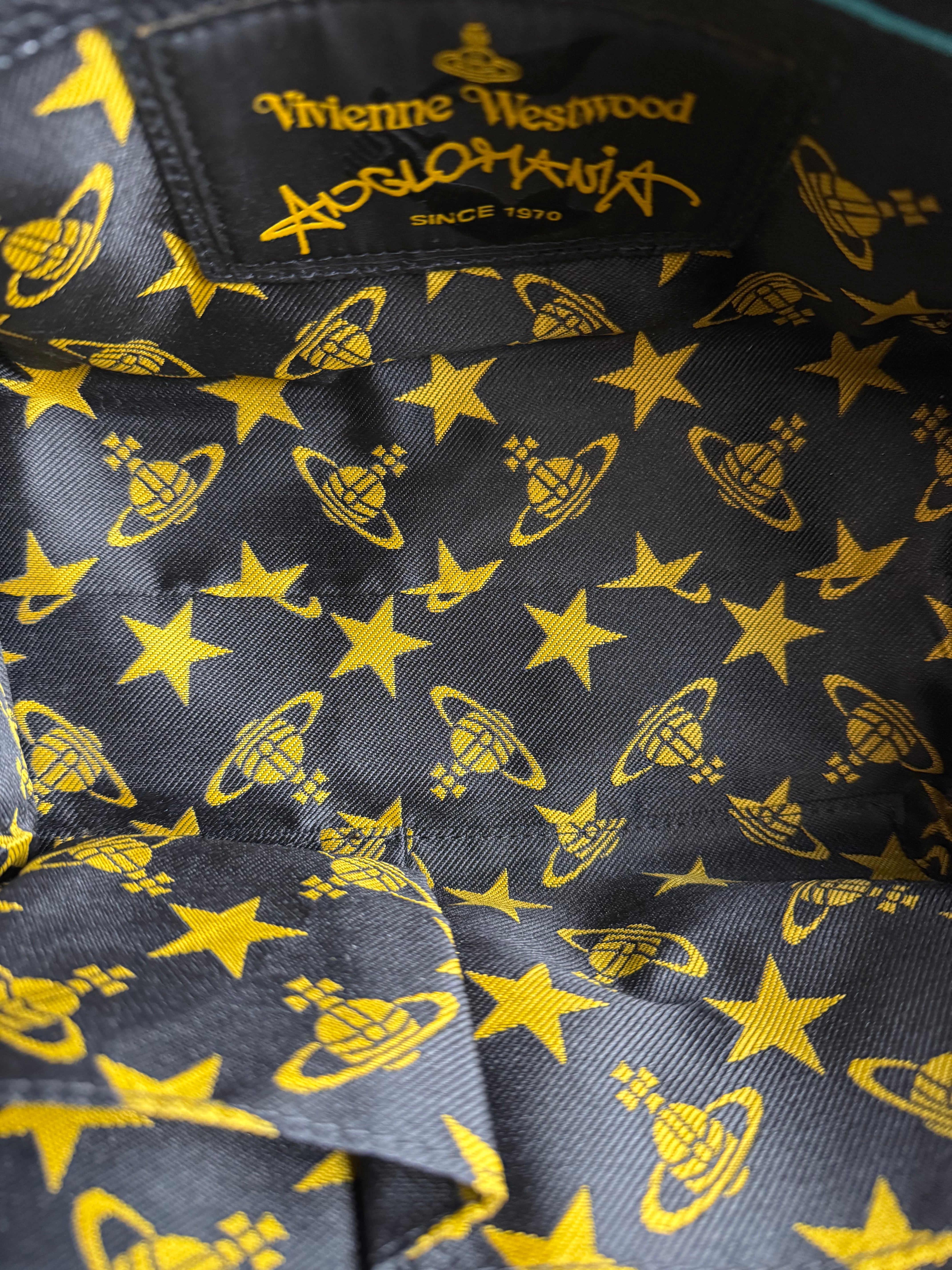 Vivienne Westwood Navy Leather Two Way Bag