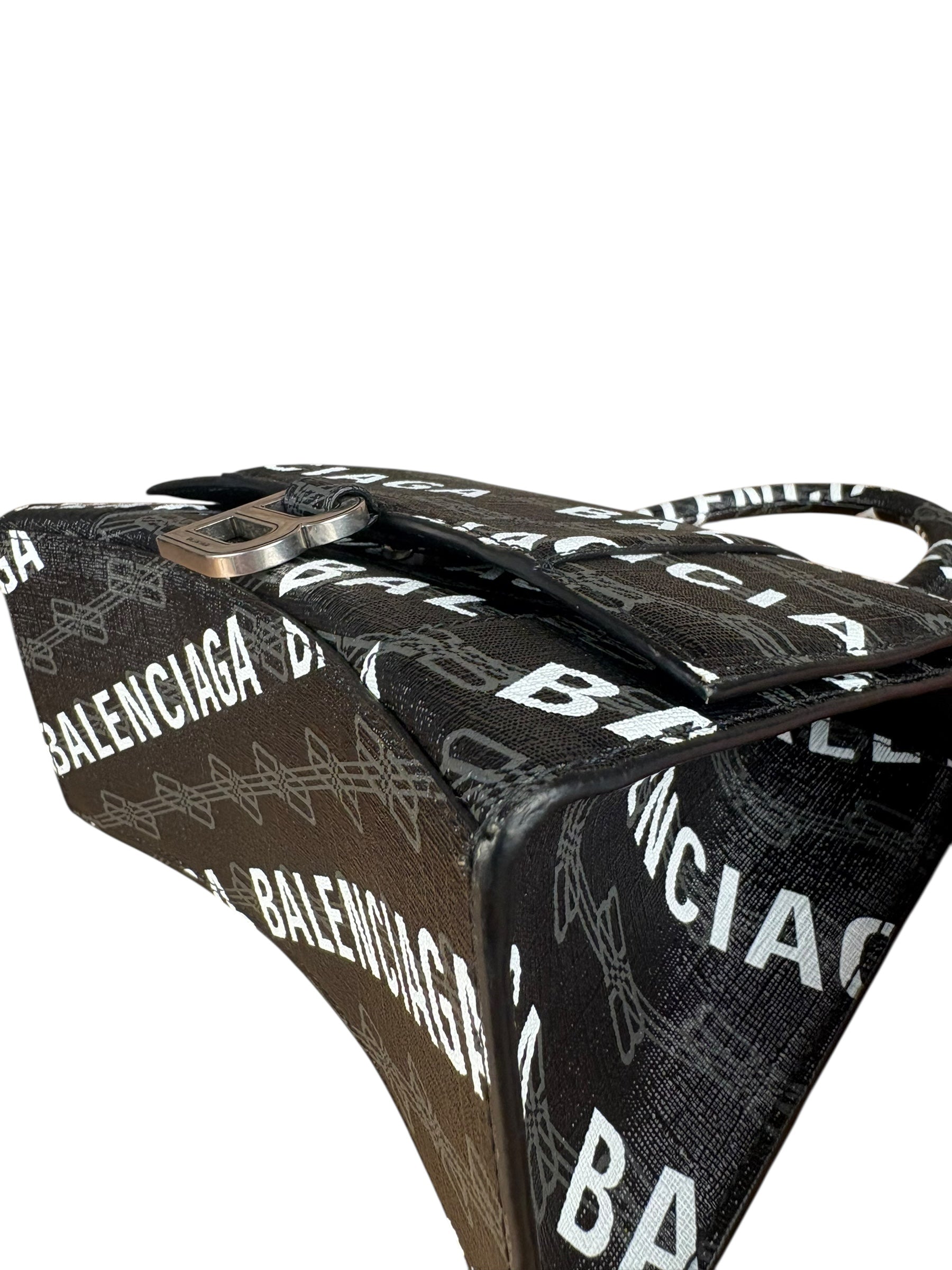 Balenciaga Multi Logo Hourglass 2Way Bag