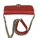 Gucci Red Interlocking G Wallet on Chain