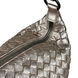 Bottega Veneta Metallic Intrecciato Ciambrino Shoulder Bag