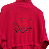 Christian Dior Vintage Sport Pink Fleece Jacket
