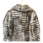 Gifu Mouhi Grey Rabbi Fur Coat