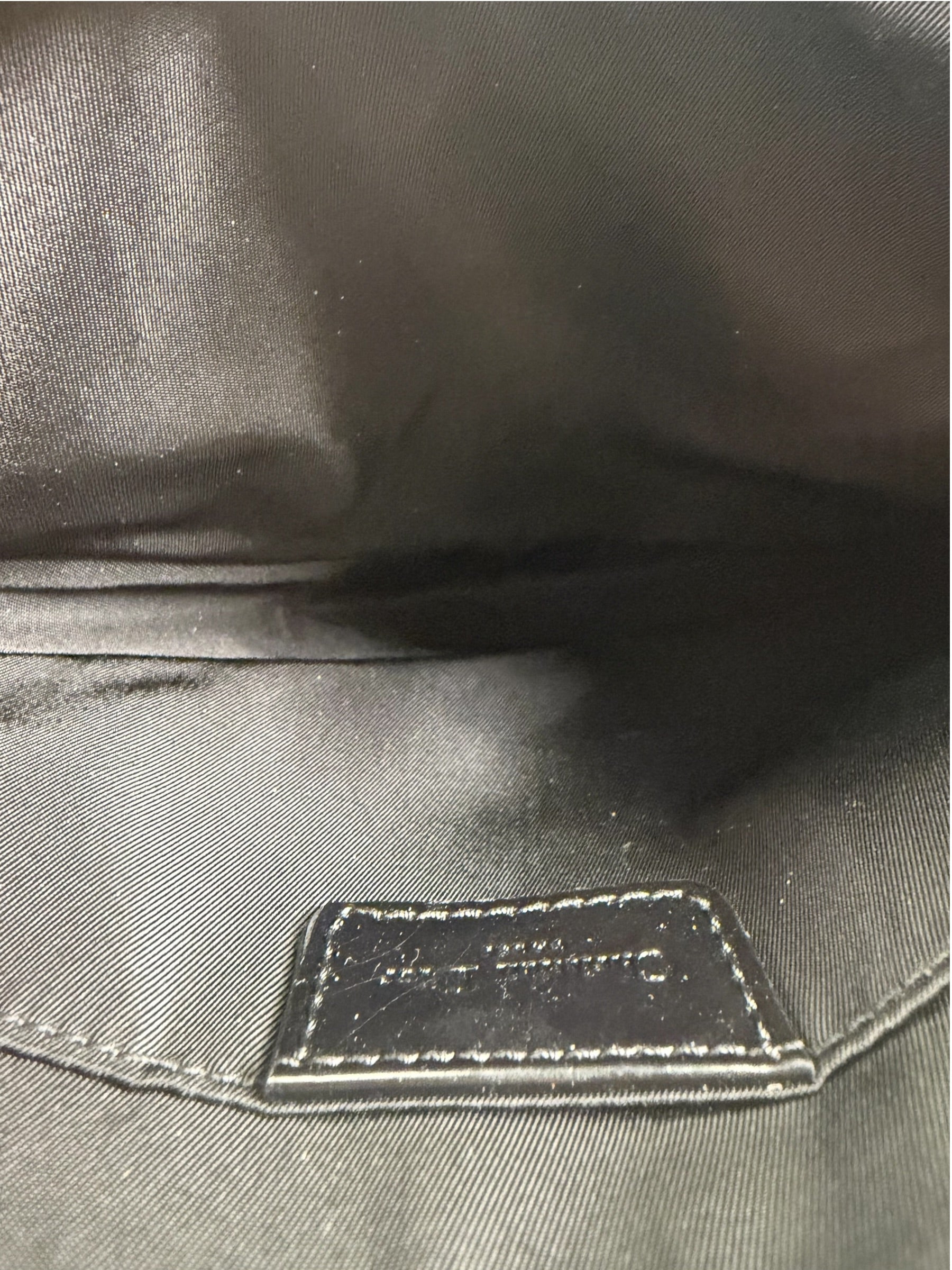 Christian Dior Cream Nylon Saddle Bag