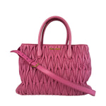 Miu Miu Pink Nappa Leather 2Way Tote Bag