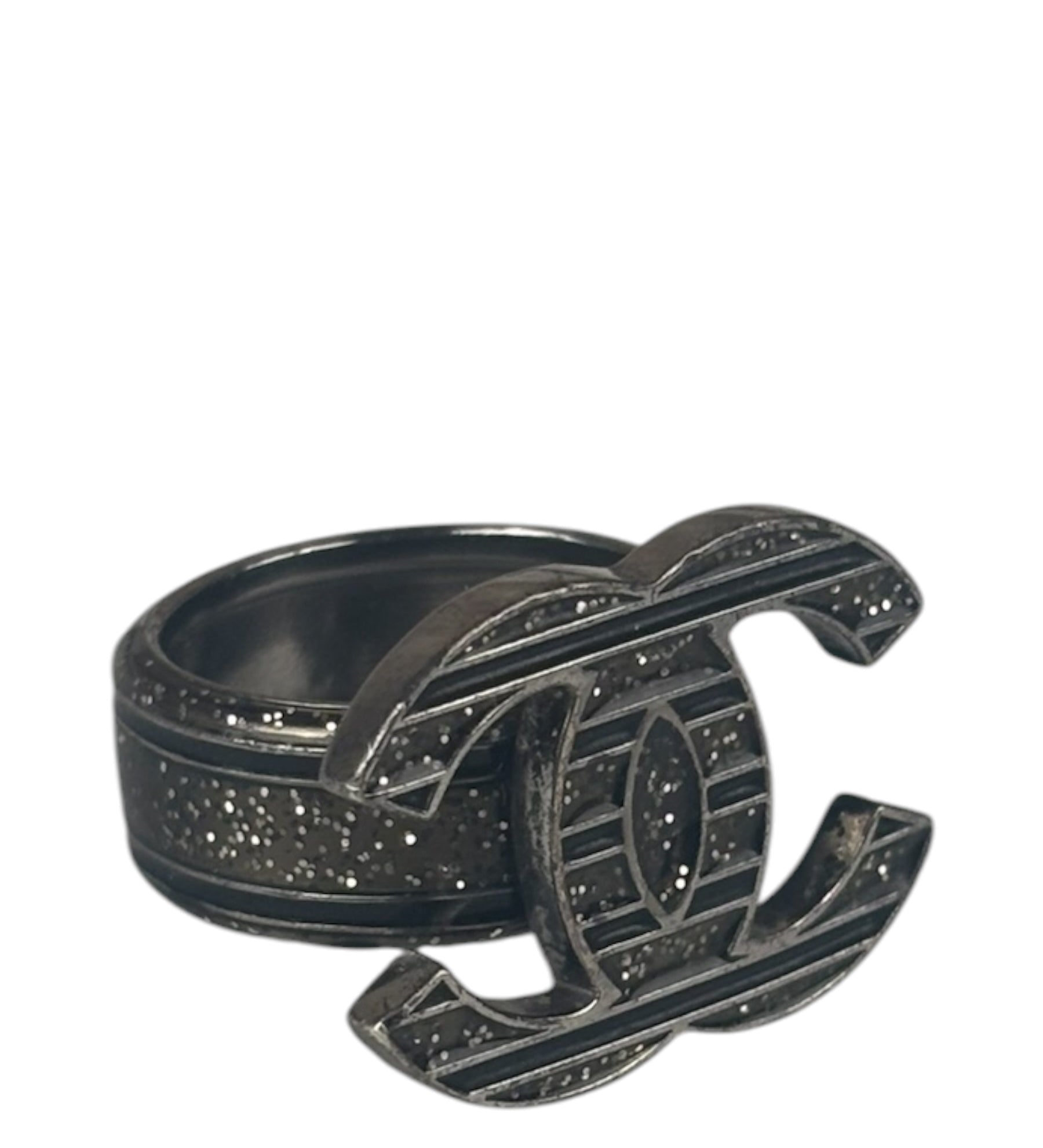 Chanel Strass CC Ring Size 6.5