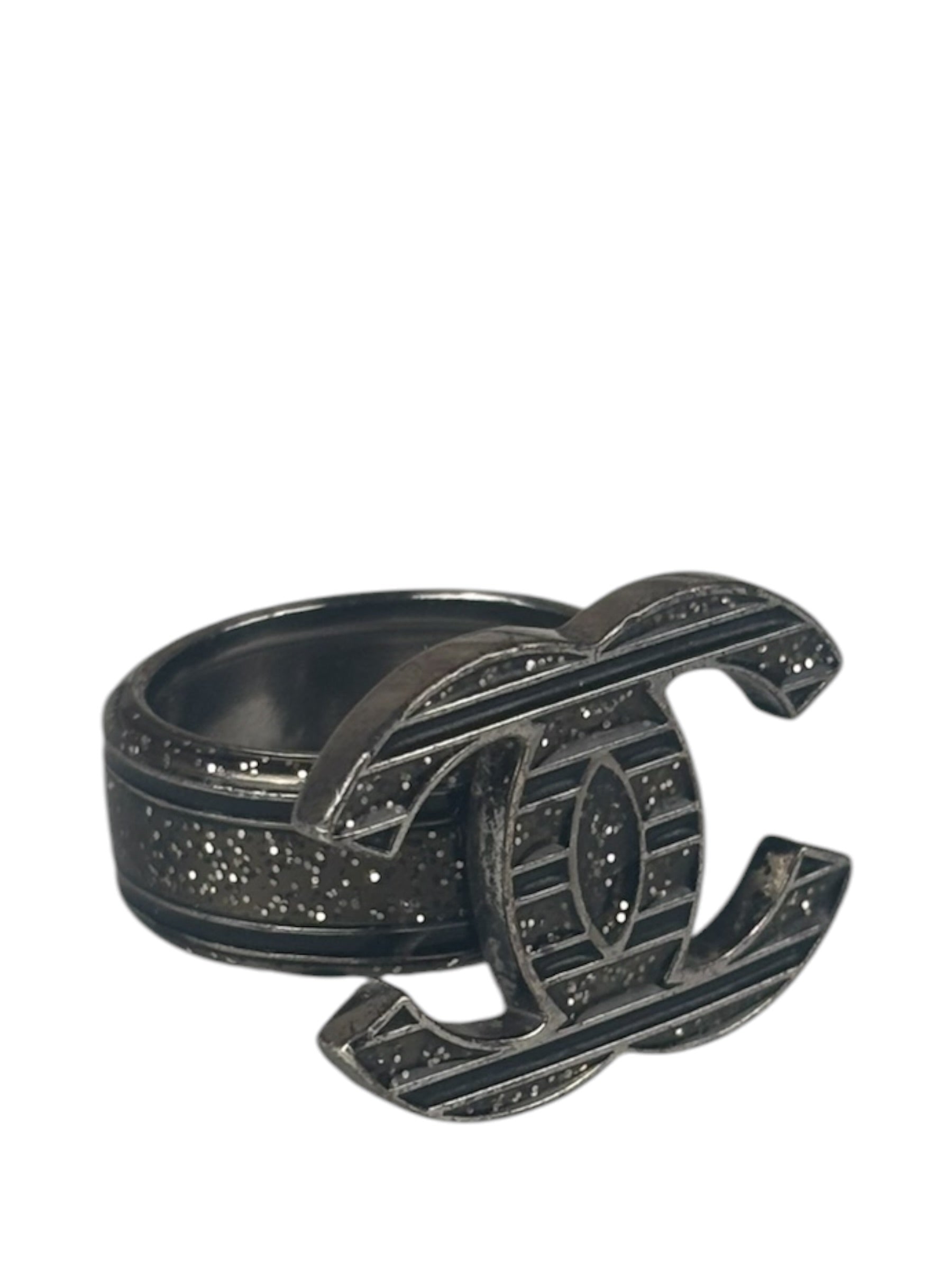 Chanel Strass CC Ring Size 6.5