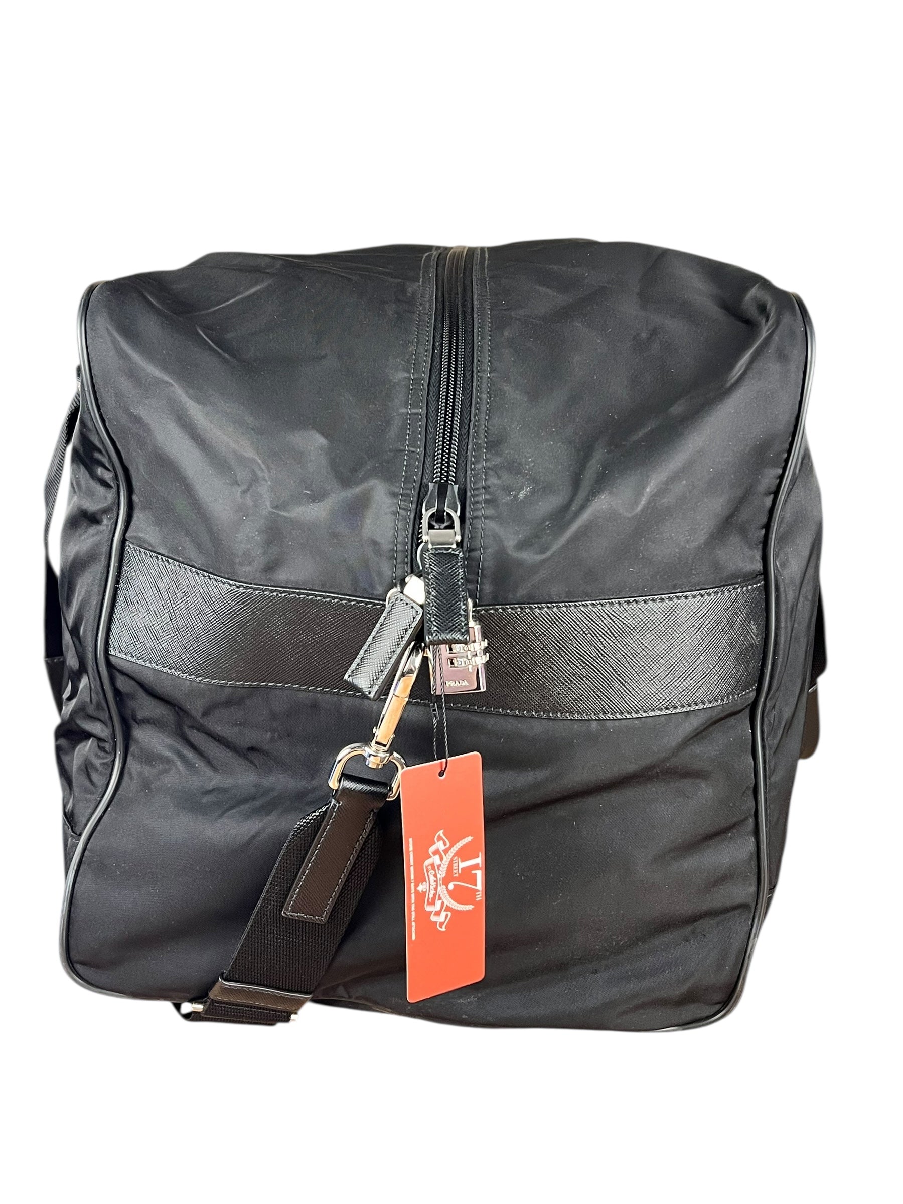Prada Nylon Duffle Bag Black