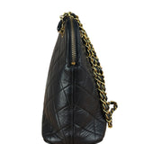 Chanel Vintage Black Leather Shoulder Bag