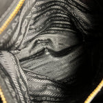 Prada Black Leather Vitello Daino Handbag