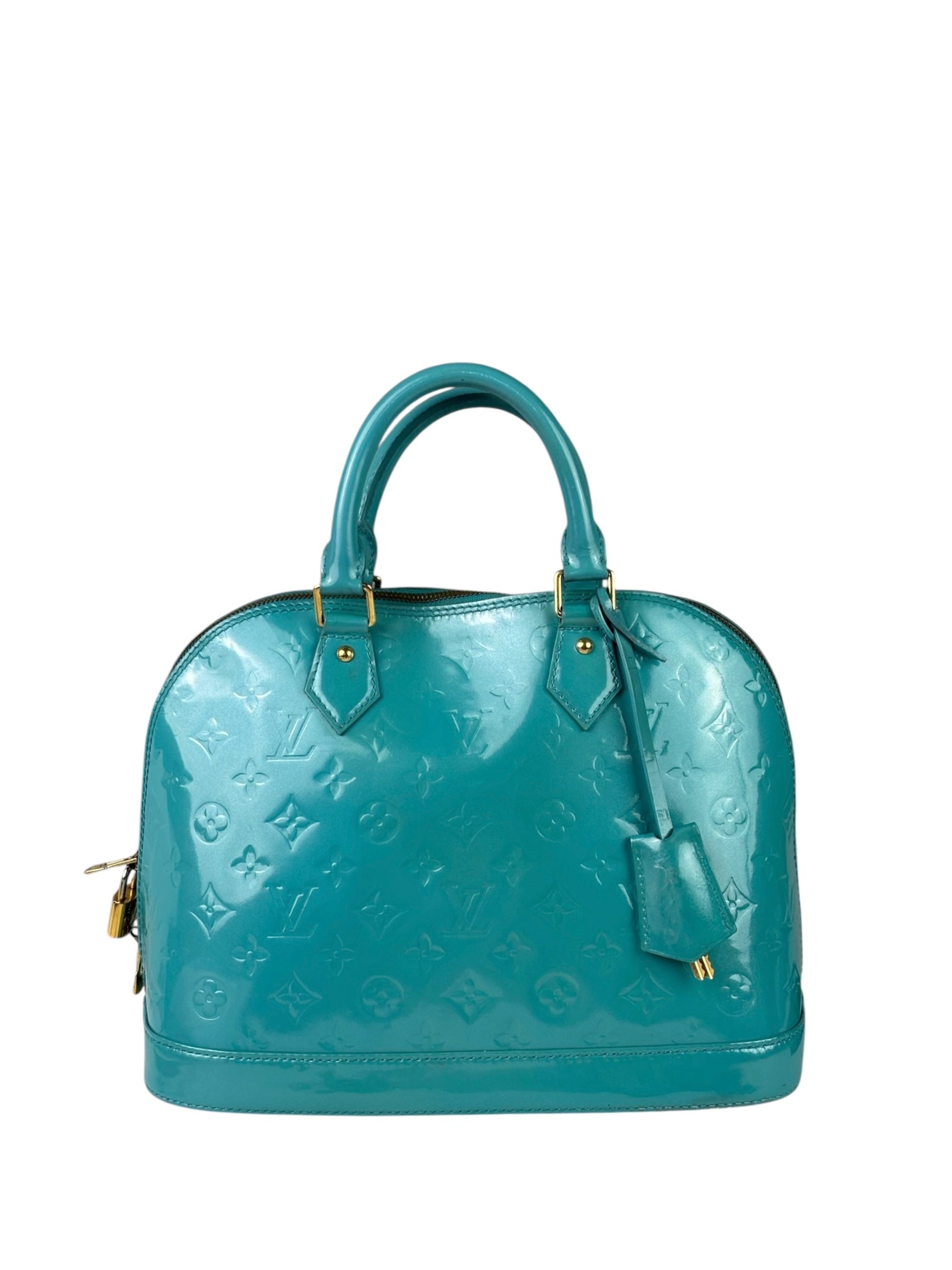 Louis Vuitton Blue Lagoon Vernis Alma GM