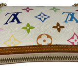 Louis Vuitton White Leather Milla Pochette MM