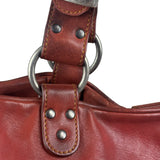Christian Dior Burgundy Leather Gaucho Saddle Large Shoulder Bag