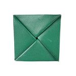 Hermes Green Leather Zoulou Coin Purse