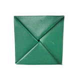 Hermes Green Leather Zoulou Coin Purse