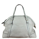 Gucci Vintage Beige Leather GG 2Way Bag