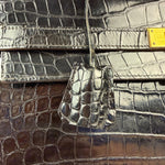 Hermes 1985 Black Crocodile Kelly 35