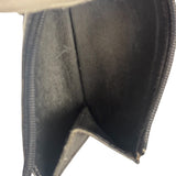 Hermes Vintage Black Box Leather Julia Compact Wallet 1995