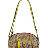 Christian Dior Vintage Trotter Canvas Rasta Crossbody Bag