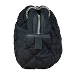 Chanel Black Quilted Satin Chain Shoulder Bag 2008