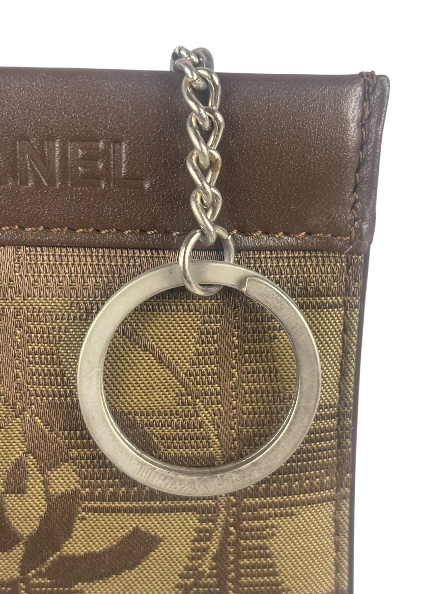 Chanel Vintage Travel Line Brown Key Pouch 2002