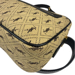 Saint Laurent YSL Beige Logo Print Crossbody Bag