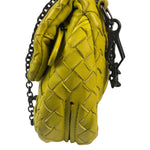 Bottega Veneta Olimpia Yellow Intrecciato Mini Chain Flap Crossbody