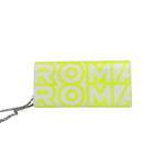 Fendi x Marc Jacobs Grey/Neon Yellow Roma Flap Wallet On Chain