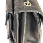 Chanel Black Lambskin Chocolate Bar Quilted Chain Shoulder Bag 2000