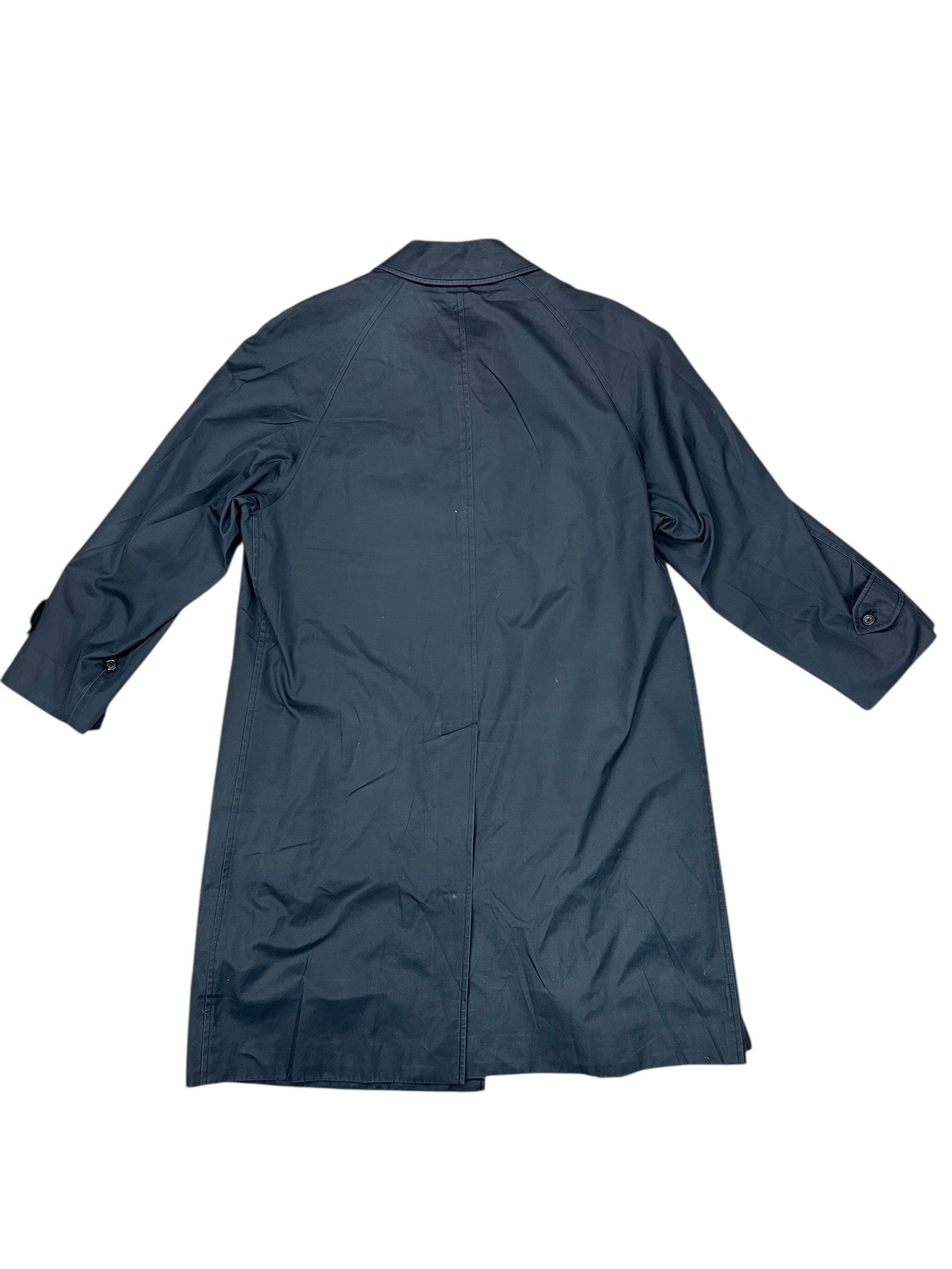 Burberry Vintage Dark Navy Mid-Length Trench Coat