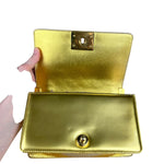 Chanel Gold Metallic CC Boy Bag 2014