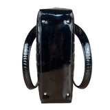 Chanel Black Patent Chocolate Bar Shoulder Tote 2002