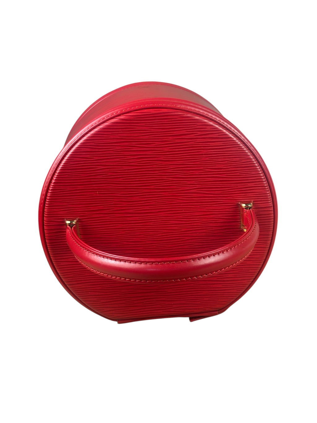 Louis Vuitton Castilian Red Epi Leather Cannes Vanity Bag