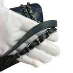 Chanel Dark Grey Quilted Leather Loop Flap Bag 2014