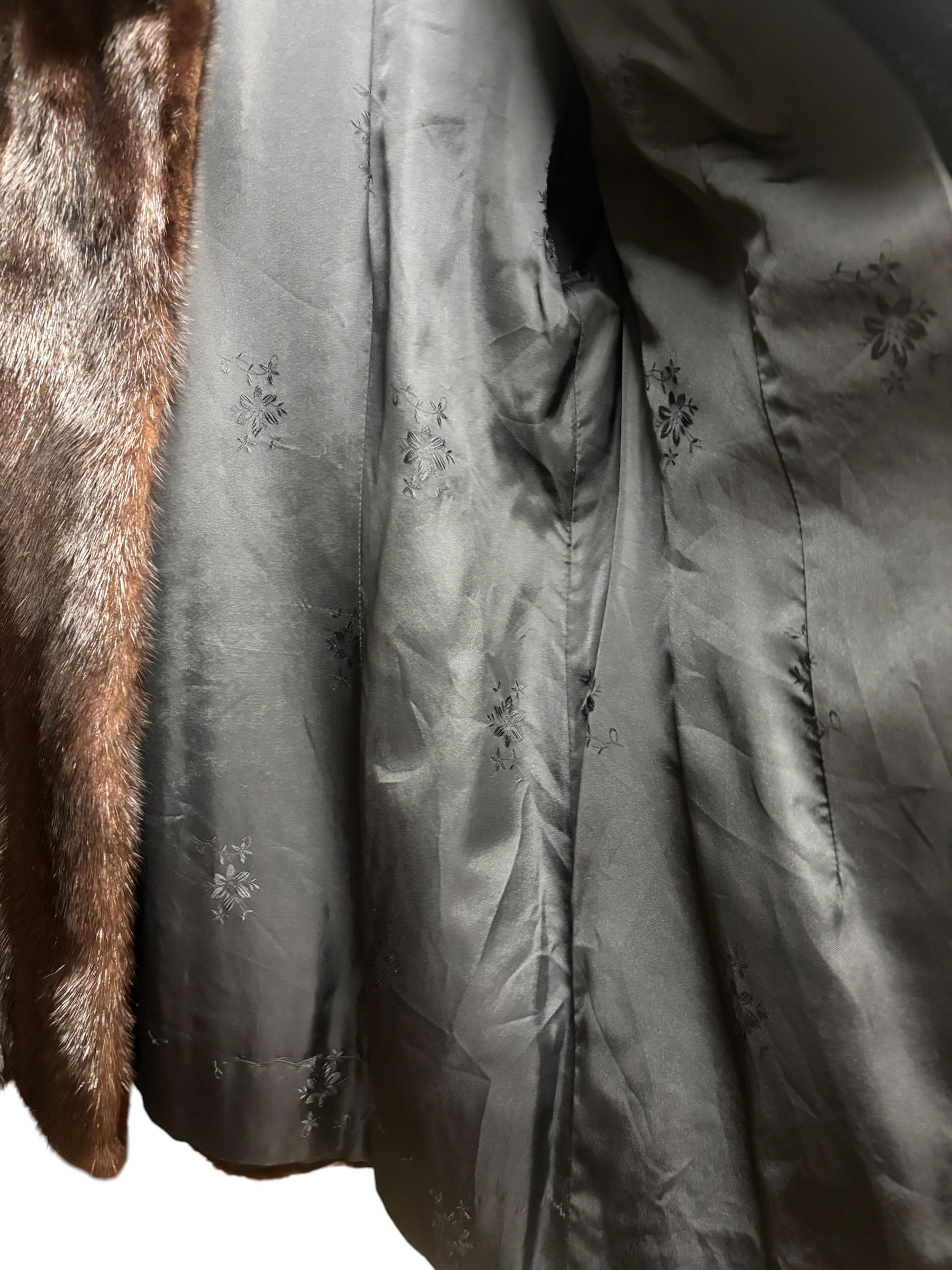 Vintage Brown Mink Fur Coat