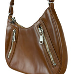 Saint Laurent Vintage Brown Leather Mini Shoulder Bag