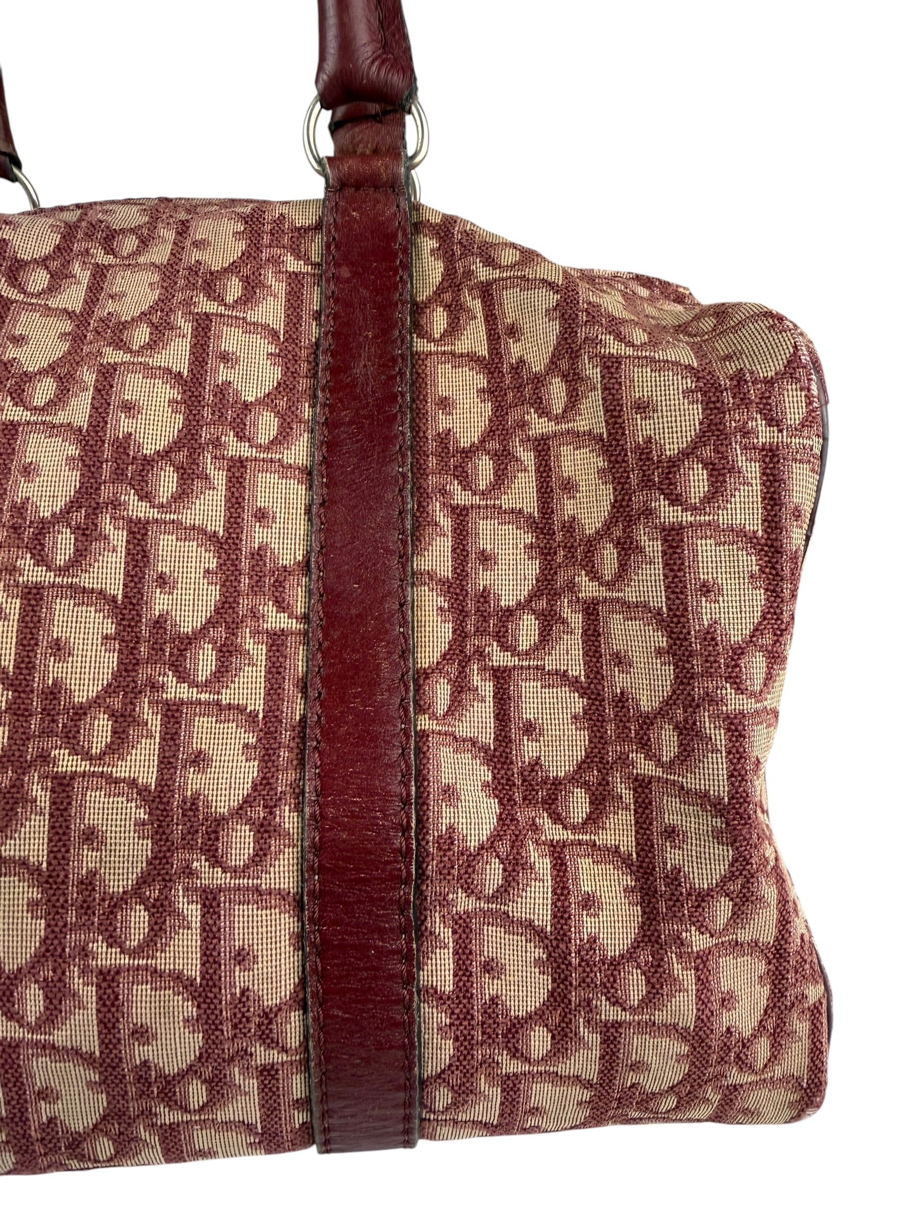 Christian Dior Vintage Monogram Trotter Boston Handbag