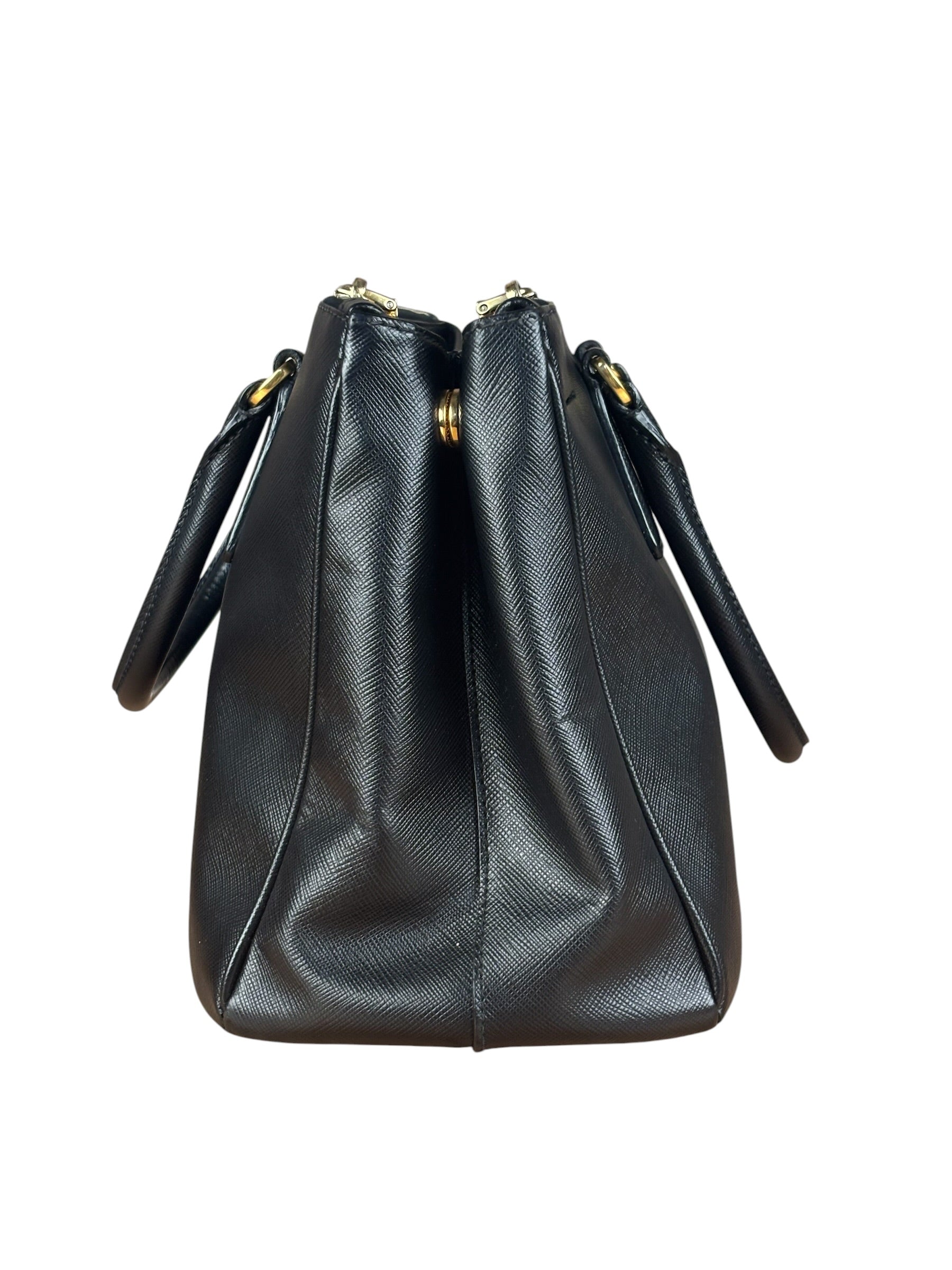 Prada Black Galleria Saffiano Leather Tote